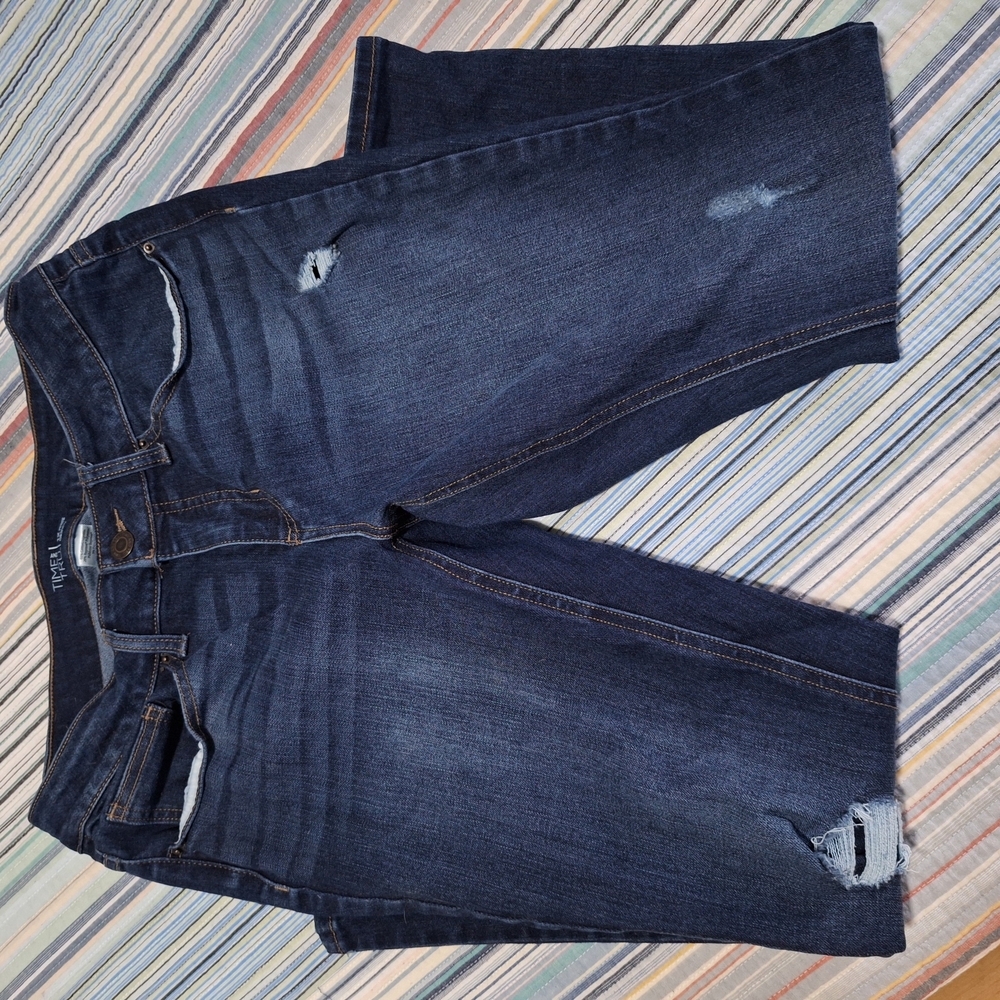 Distressed Denim Shorts